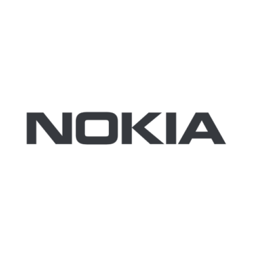 The nokia logo on a dark background.