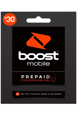 Boost Mobile $30 Prepaid Trio SIM Starter Kit.