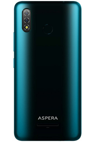 The Aspera AS6 (Dual Sim 4G/4G, 5.99", 32GB/2GB) - Teal is shown on a white background.