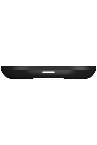 The back of a Mophie - Wireless 10W Universal Charging Pad with a black cover.