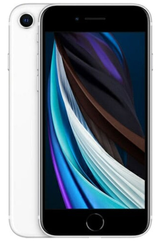 The iphone se is shown on a white background.