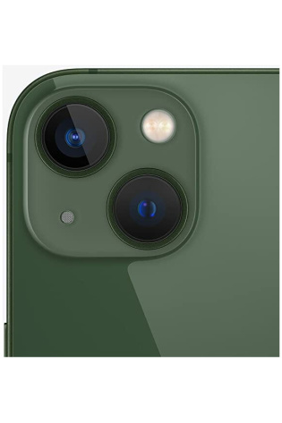 A green Apple iPhone 13 - Excellent Grade with two cameras on the back.