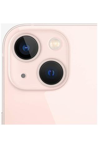 A pink Apple iPhone 13 - Excellent Grade with two cameras on the back.