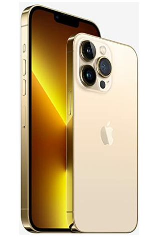 A gold Apple iPhone 13 Pro - Excellent Grade is shown next to a white background.