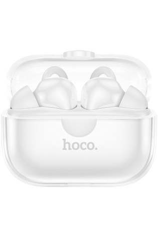Hoco EW22 Physical Noise Cancelling Wireless Earphones in White.