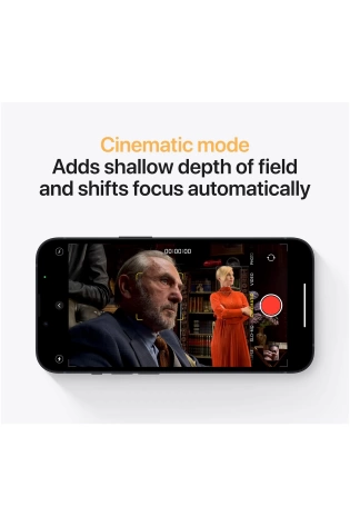 Cinematic mode adds shallow depth of field and focuses on the Apple iPhone 13 - As New Condition.