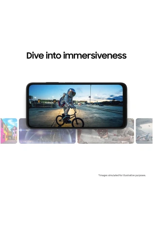 Samsung Galaxy A05S 128GB (Black) dive into immersiveness.