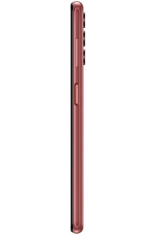 A red samsung galaxy s10e with a black back.